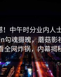 业界震撼！中午时分业内人士遭遇MoguShipin勾魂摄魄，蘑菇影视在线观看全网炸锅，内幕揭秘